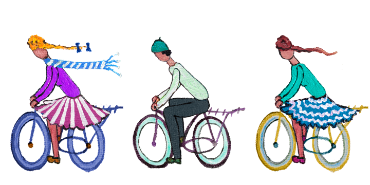 the cyclists used in Cycling by the Riverside NFT