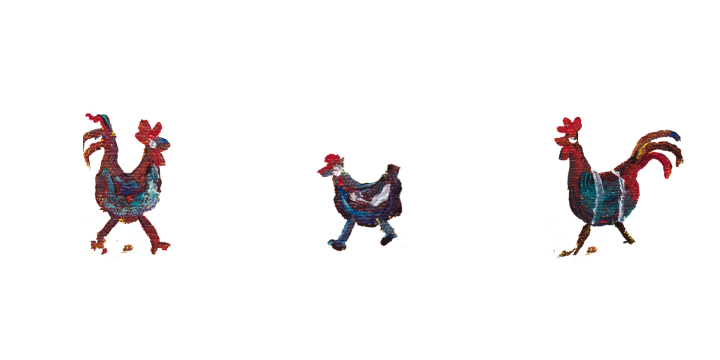 the chickens used in Cycling by the Riverside NFT