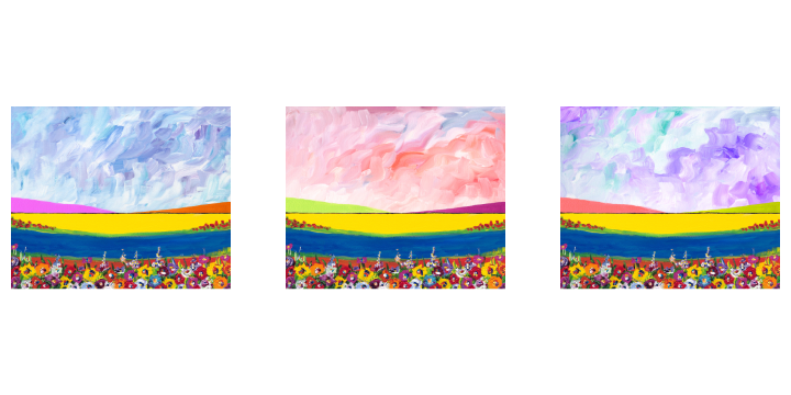 the landscapes used in Cycling by the Riverside NFT